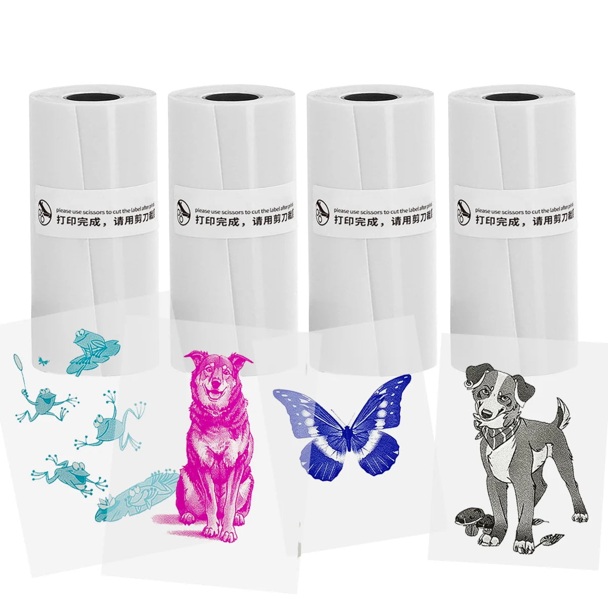 Thermalpapier Mini-Druck Selbstklebende Etiketten – 57mm Rollen für Mini-Drucker & Kinderkameras