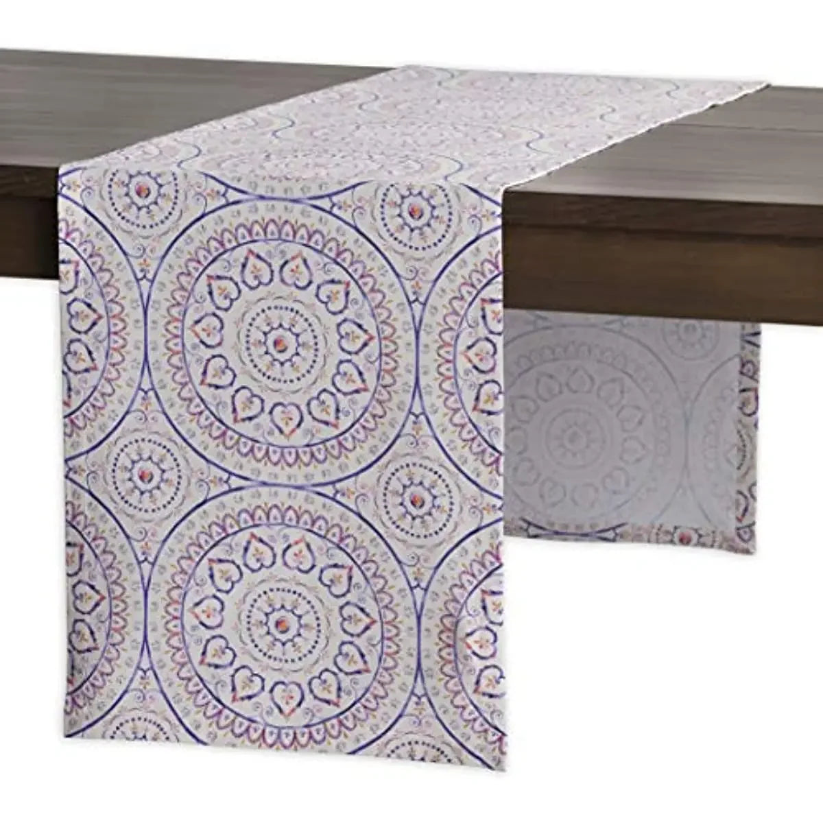 Individuell anpassbarer Leinen-Tischläufer mit Pflanzenmuster – Perfekt für Tischdekoration und besondere Anlässe