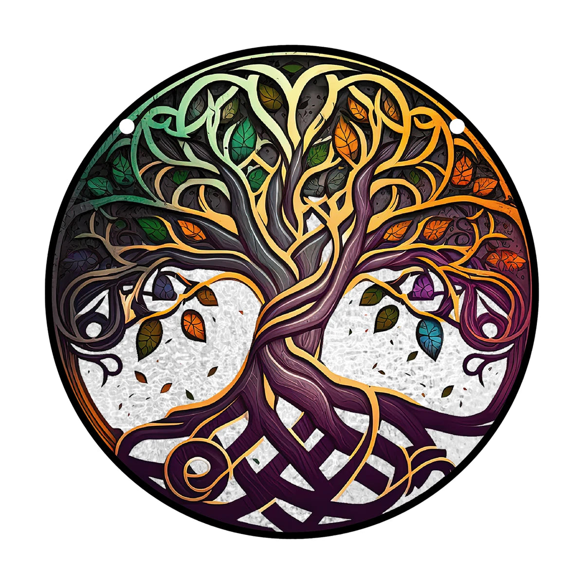 Baum des Lebens Suncatcher – Farbenfrohe Fensterdeko für ein harmonisches Zuhause