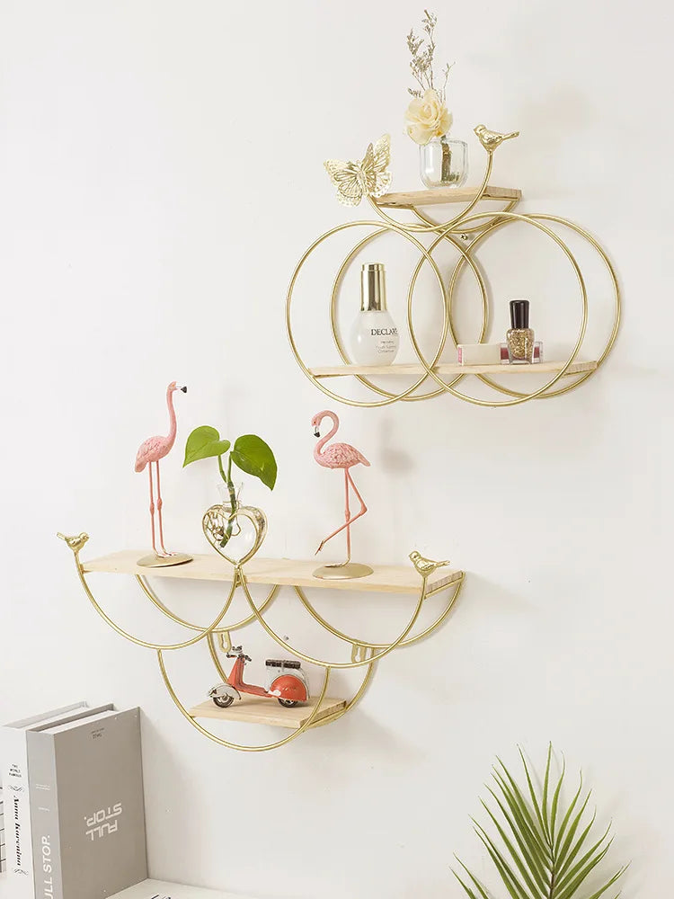 Nordic Iron Wandregal – Kreative Aufbewahrung im modernen Design für Wohnzimmer, Büro & Zuhause