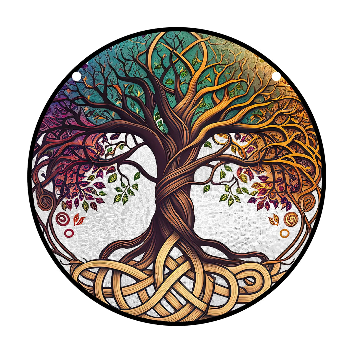 Baum des Lebens Suncatcher – Farbenfrohe Fensterdeko für ein harmonisches Zuhause