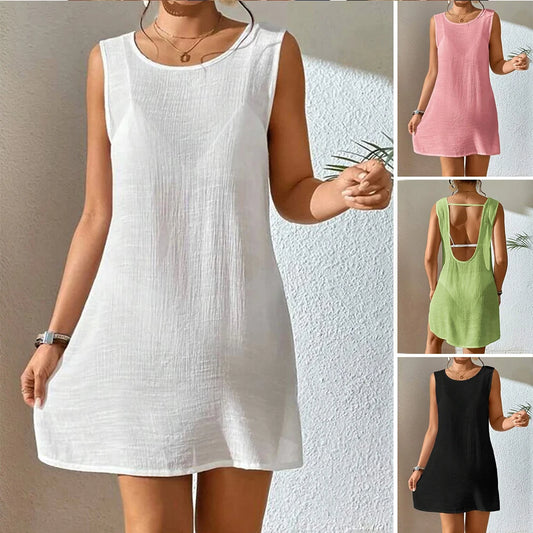 Sanwood Damen Sommer Maxikleid – Leichtes, Bequemes Kleid für den Alltag