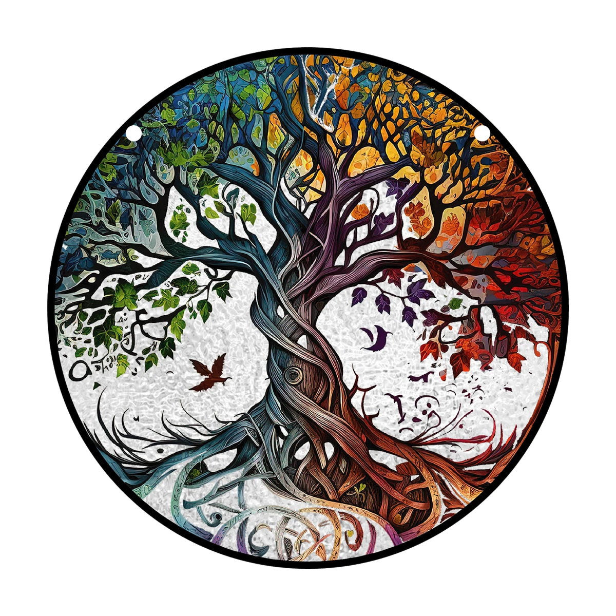 Baum des Lebens Suncatcher – Farbenfrohe Fensterdeko für ein harmonisches Zuhause