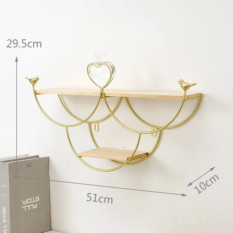 Nordic Iron Wandregal – Kreative Aufbewahrung im modernen Design für Wohnzimmer, Büro & Zuhause