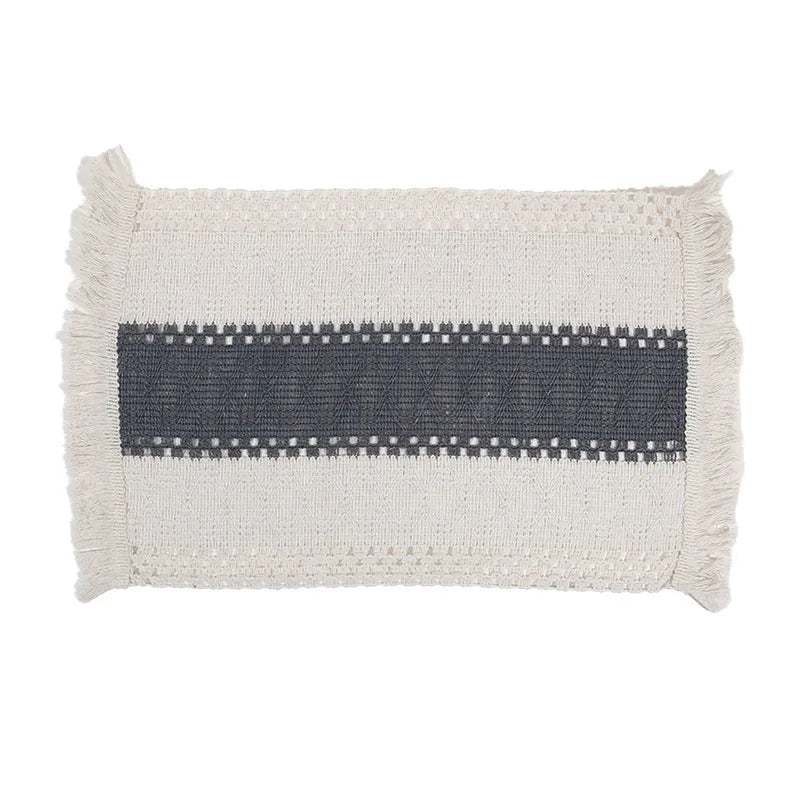 Boho Tischset mit Geflochtenen Quasten – Platzsets für Esszimmer, Küche & Hochzeitsdekoration