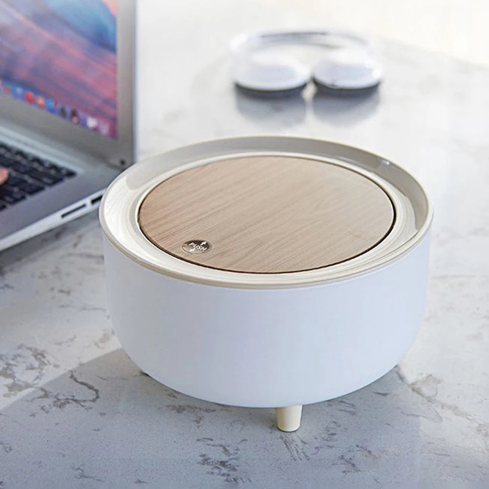 Praktischer Haushaltsmüllbehälter mit Druckdeckel – Großer Abfalleimer für Küche und Zuhause