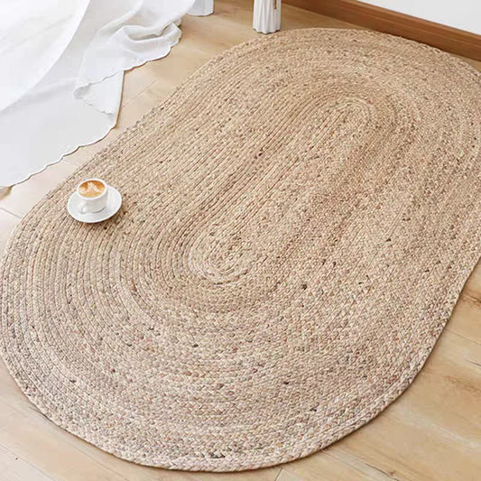 Natürliche Rattan-Oval- und Rundteppiche für Wohnzimmer und Schlafzimmer – Japanischer Stil, Handgewebte Strohteppiche aus Schilfrohrgras für Zuhause