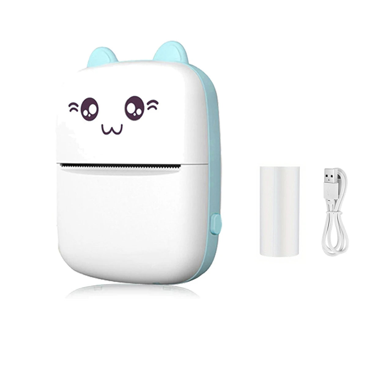 Mini HD Tragbarer Thermodrucker – Bluetooth Etikettendrucker für Studenten, Notizen, Memos und Bilder, Pocket Inkless Drucker