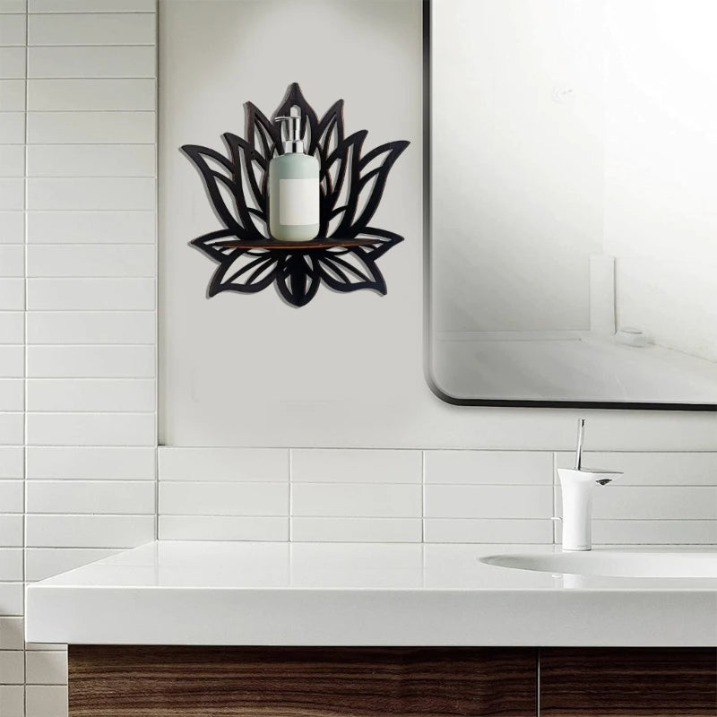 Elegantes Wandregal mit Blütenmuster – Stilvolle Aufbewahrung für Ihr Zuhause