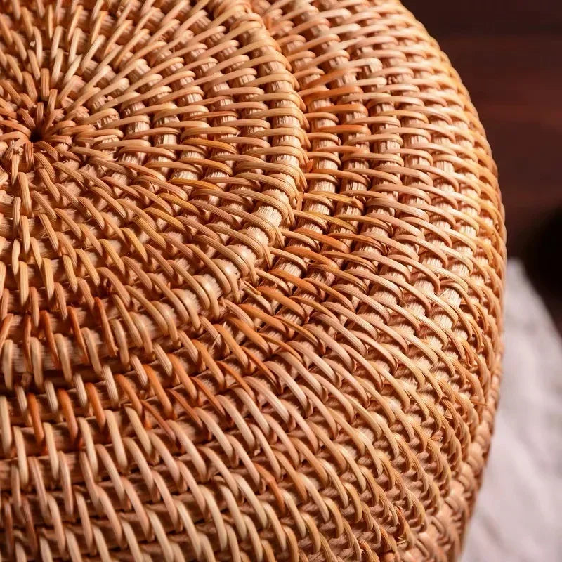 Multifunktionaler Handgewebter Rattan-Aufbewahrungskorb für Schmuck, Tee, Lebensmittel und Dekoration