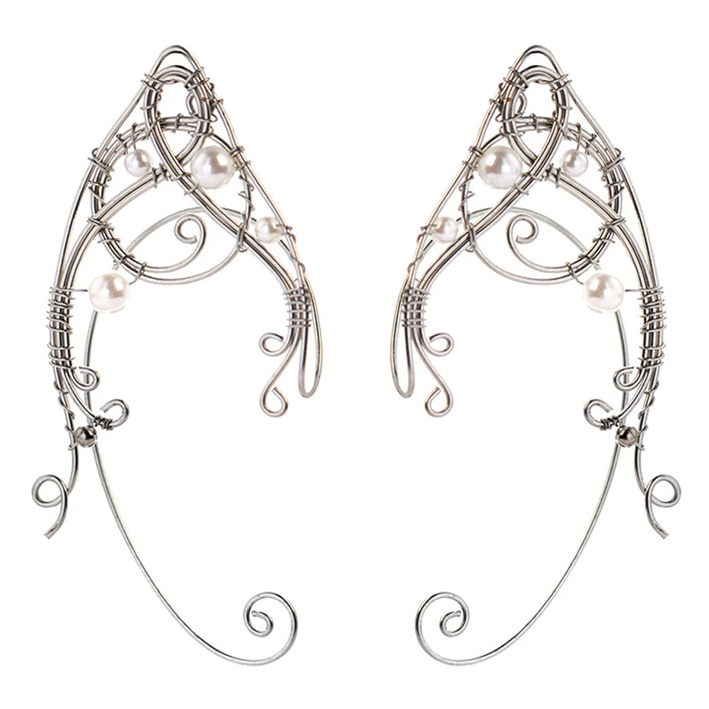 Elfen Ohrclips aus Aluminium – Cosplay Ohrcuffs für Frauen und Mädchen, Fairy Eardrop Schmuck für Partys