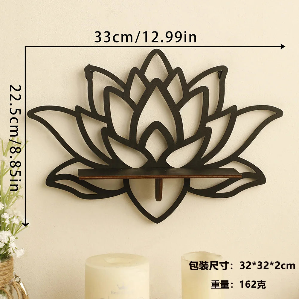 Boho Butterfly Wandregal – Holzregal zur Aufbewahrung und Dekoration für Schmuck und kleine Schätze