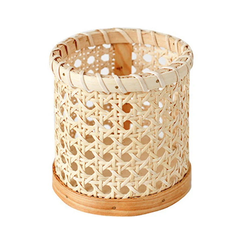 Handgewebter Rattan Aufbewahrungskorb – Vielseitiger Chopsticks Holder und Küchenorganizer