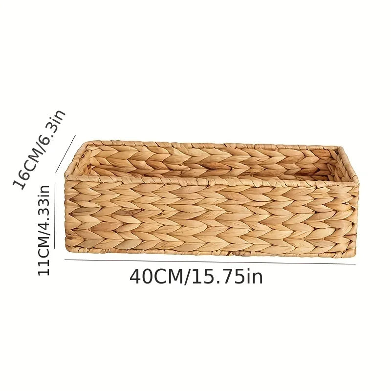 Großer Rattan Aufbewahrungskorb – Vielseitiger Wicker Korb für Küche, Wäsche, Pflanzen und Dekoration