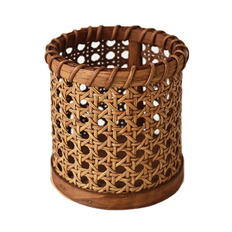 Handgewebter Rattan Aufbewahrungskorb – Vielseitiger Chopsticks Holder und Küchenorganizer