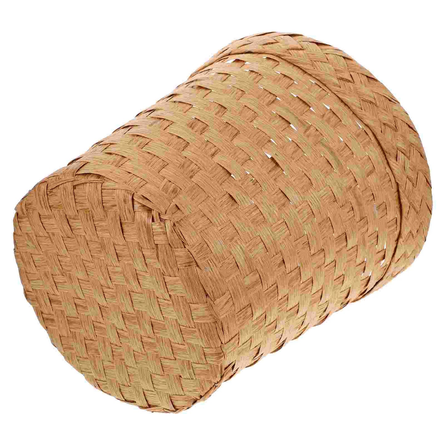 Handgewebter Rattan-Abfalleimer mit Deckel – Wicker Müllkorb für Bad, Schlafzimmer und Aufbewahrung