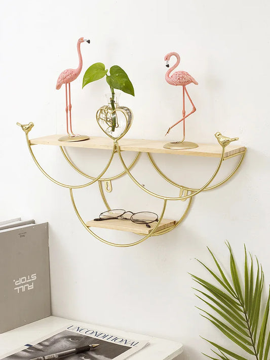 Nordic Iron Wandregal – Kreative Aufbewahrung im modernen Design für Wohnzimmer, Büro & Zuhause