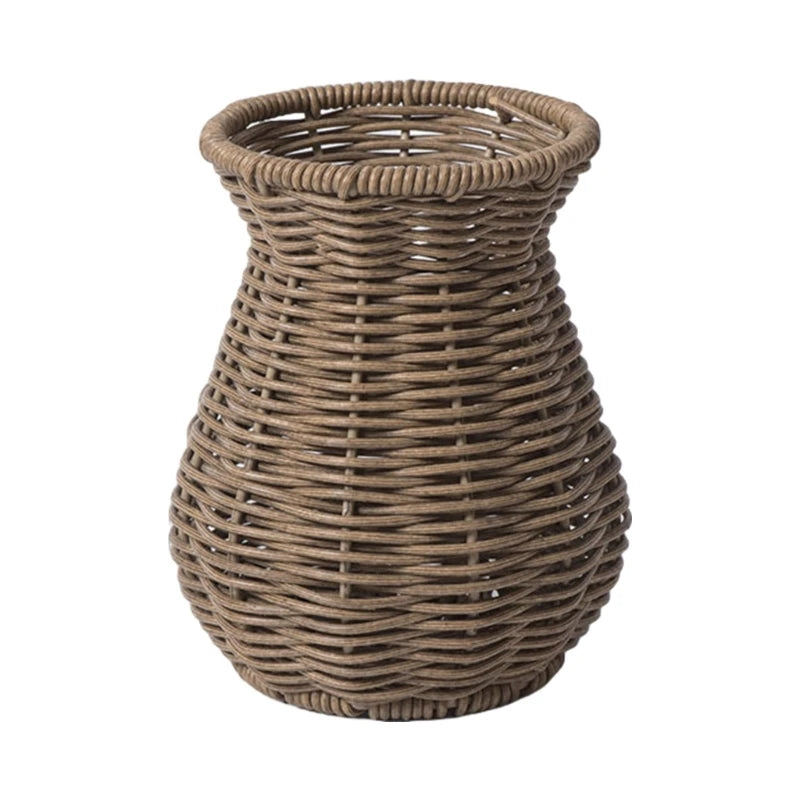 Rattan Woven Vase – Langlebige und Wasserdichte Dekovase für Trockene Blumen