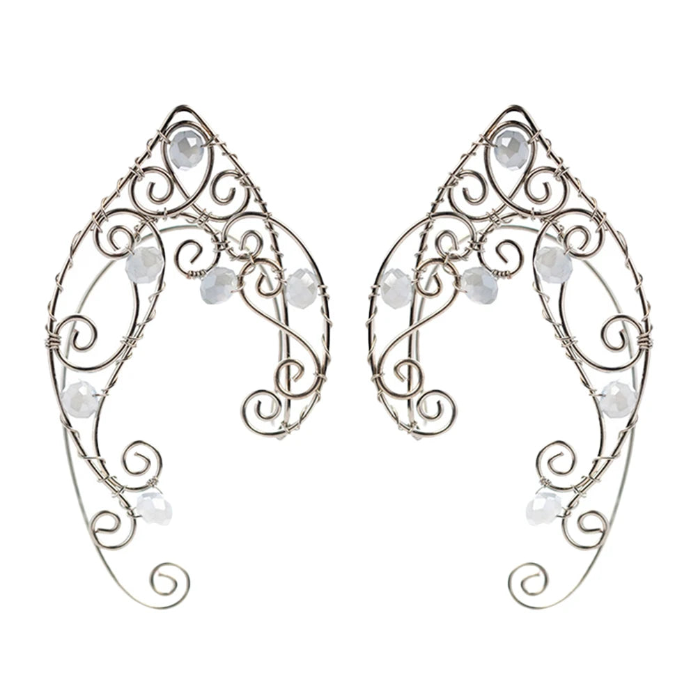 Elfen Ohrclips aus Aluminium – Cosplay Ohrcuffs für Frauen und Mädchen, Fairy Eardrop Schmuck für Partys