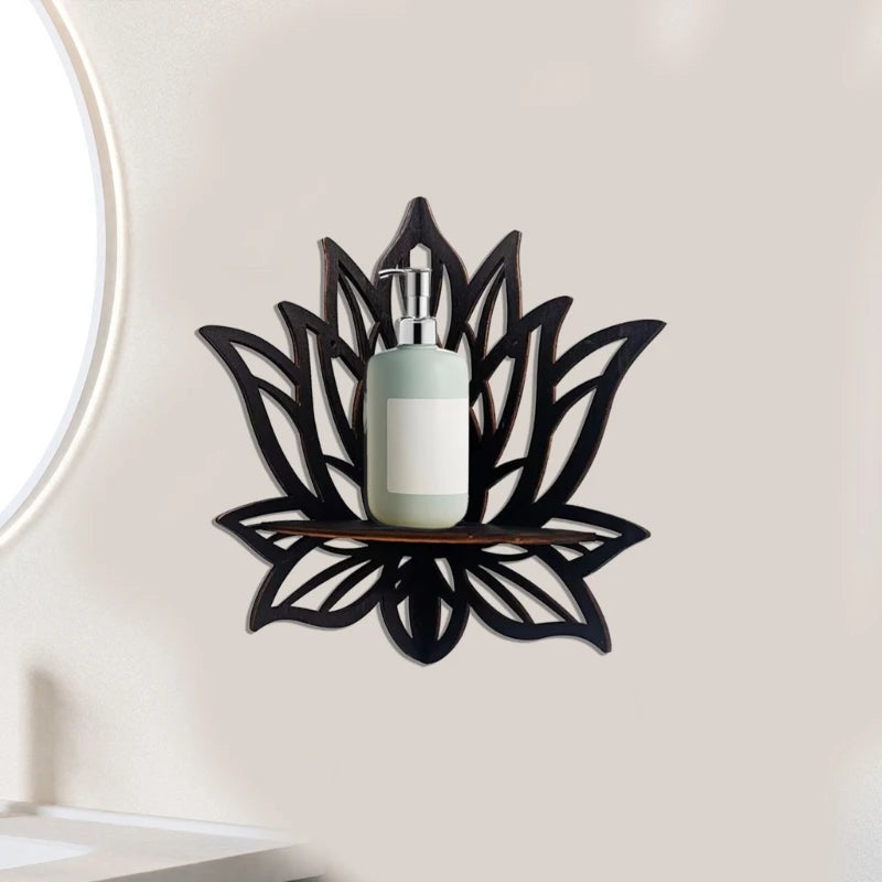 Elegantes Wandregal mit Blütenmuster – Stilvolle Aufbewahrung für Ihr Zuhause