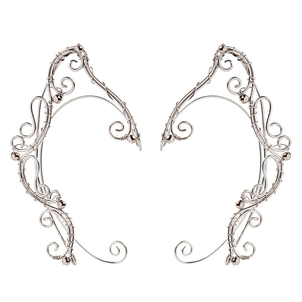 Elfen Ohrclips aus Aluminium – Cosplay Ohrcuffs für Frauen und Mädchen, Fairy Eardrop Schmuck für Partys