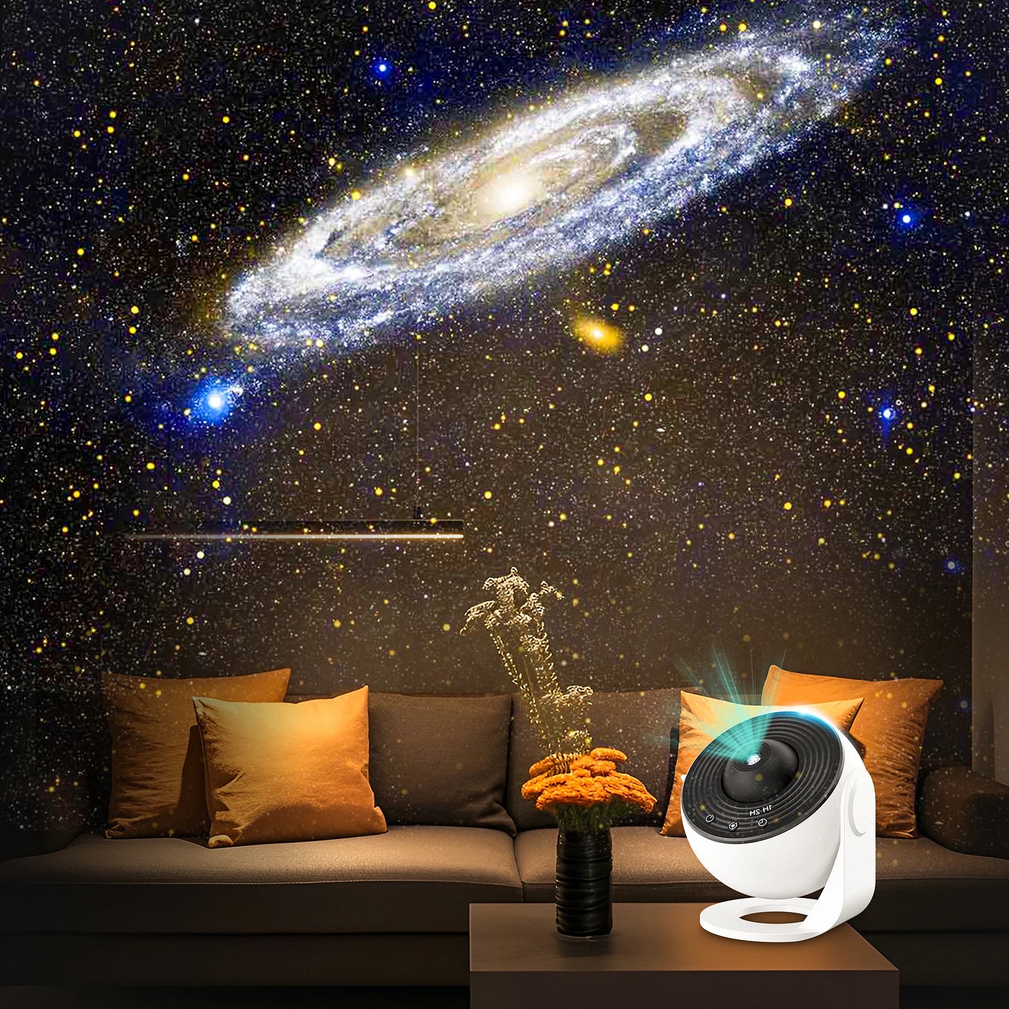 13-in-1 Planetarium Star Projector – 360° Rotierender Galaxy Projektor mit HD-Bildern, Mute Design und Timer für Schlafzimmer, Geburtstags- & Weihnachtsdekoration