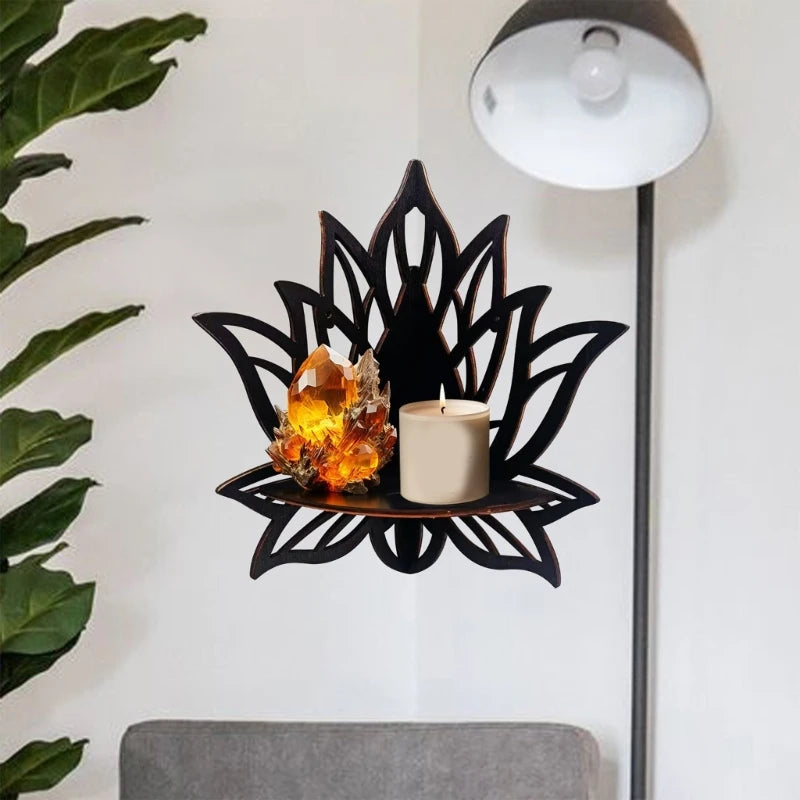 Elegantes Wandregal mit Blütenmuster – Stilvolle Aufbewahrung für Ihr Zuhause