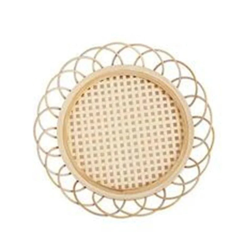 Handgefertigter Bambus Untersetzer – Natürlicher Rattan Becheruntersetzer, Perfekt für Tischdekoration und Kaffeehaus Accessoires