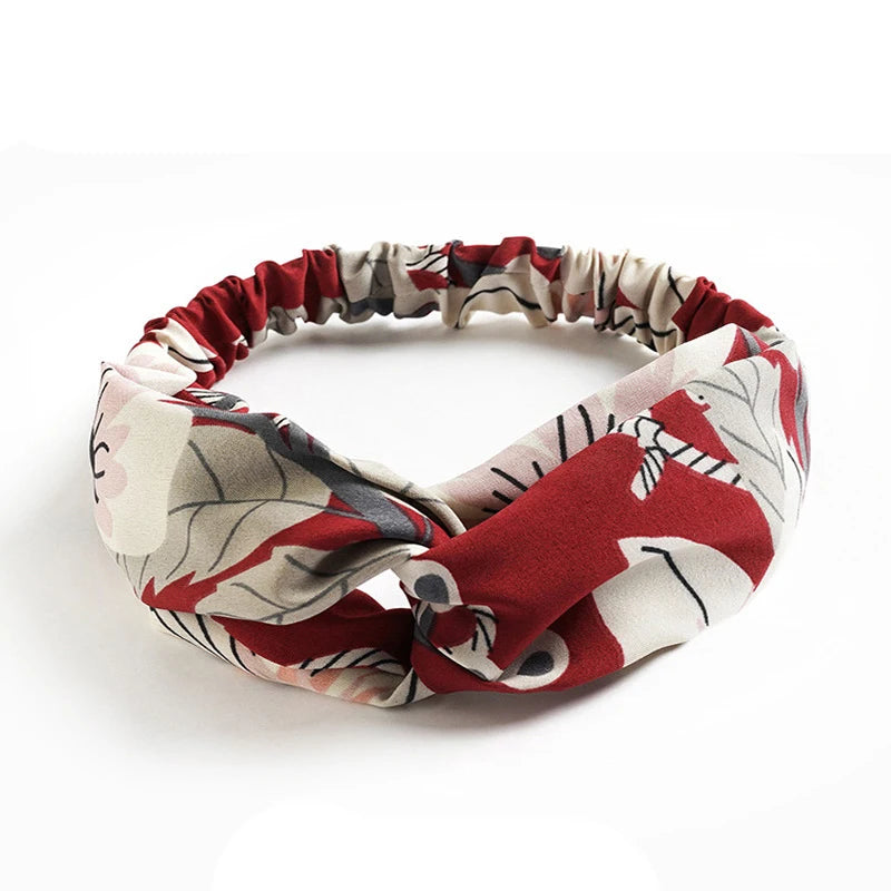 Bohemian Vintage Sommer Haarschmuck für Frauen und Mädchen – Stylische Haarbänder mit Kreuz-Print, Turban-Bandagen und Bandanas