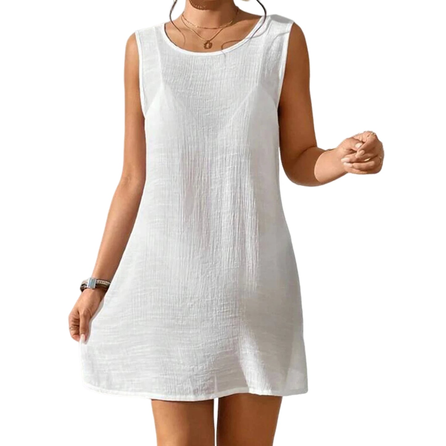 Sanwood Damen Sommer Maxikleid – Leichtes, Bequemes Kleid für den Alltag