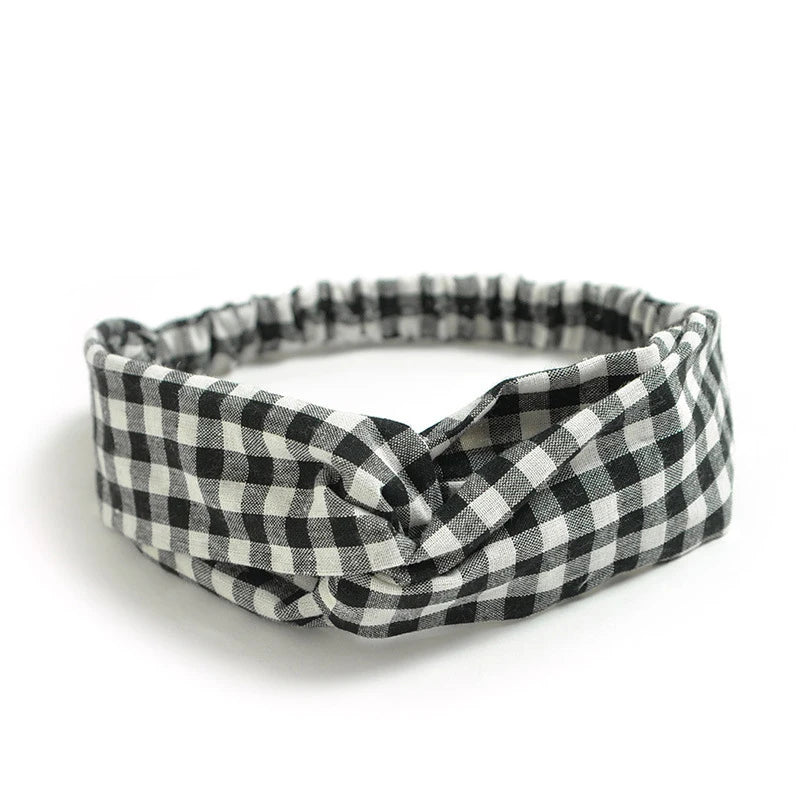 Bohemian Vintage Sommer Haarschmuck für Frauen und Mädchen – Stylische Haarbänder mit Kreuz-Print, Turban-Bandagen und Bandanas