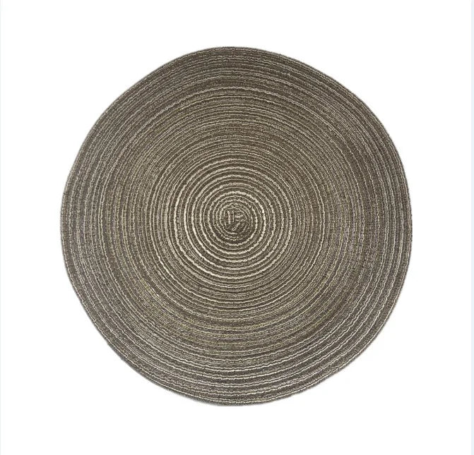 6er Set Leinen Platzsets – Runde Tischmatten für Dinner, Frühstück & Hitzeschutz im Boho-Stil