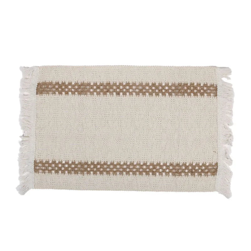 Boho Tischset mit Geflochtenen Quasten – Platzsets für Esszimmer, Küche & Hochzeitsdekoration