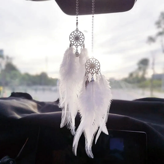 Mini Dream Catcher Auto-Anhänger – Dekorative Car Pendant für Glück und Schutz