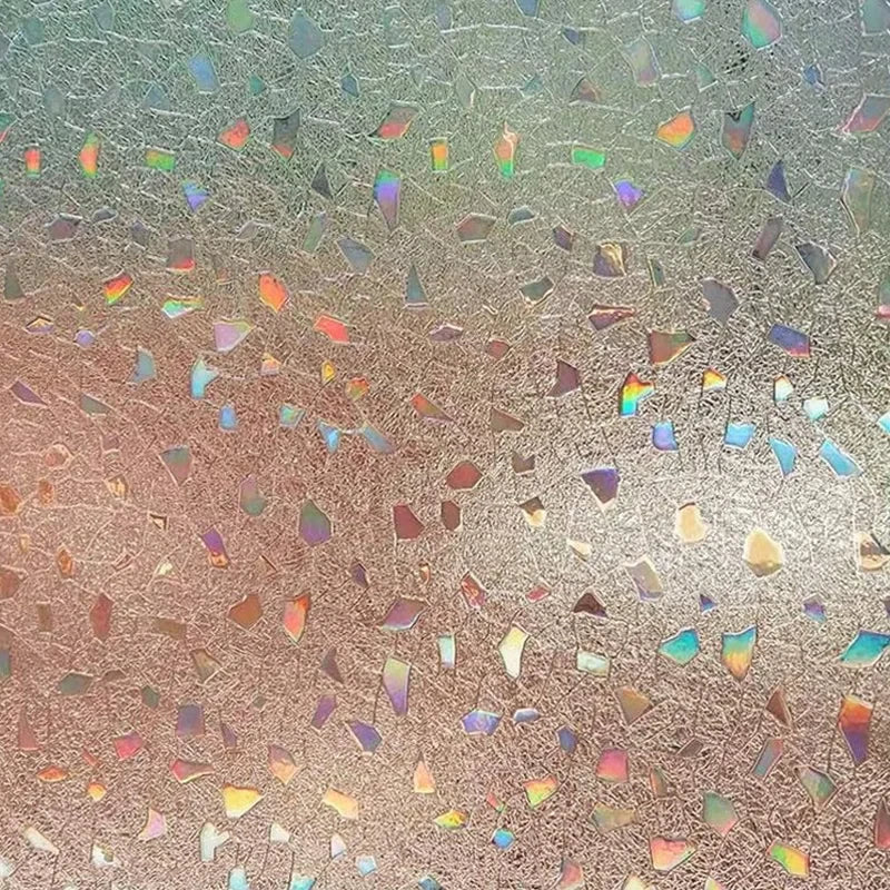 3D Fensterfolie im Bleiglas-Stil – Privatsphäre, UV-Schutz und Regenbogeneffekt für Ihre Fenster