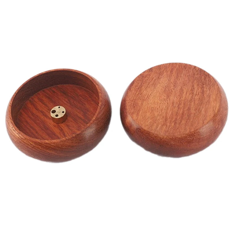 Eleganter Holz-Inzensehalter mit Aschefänger – Räucherstäbchenständer für Yoga-Raum, Wohnzimmer und Teestube