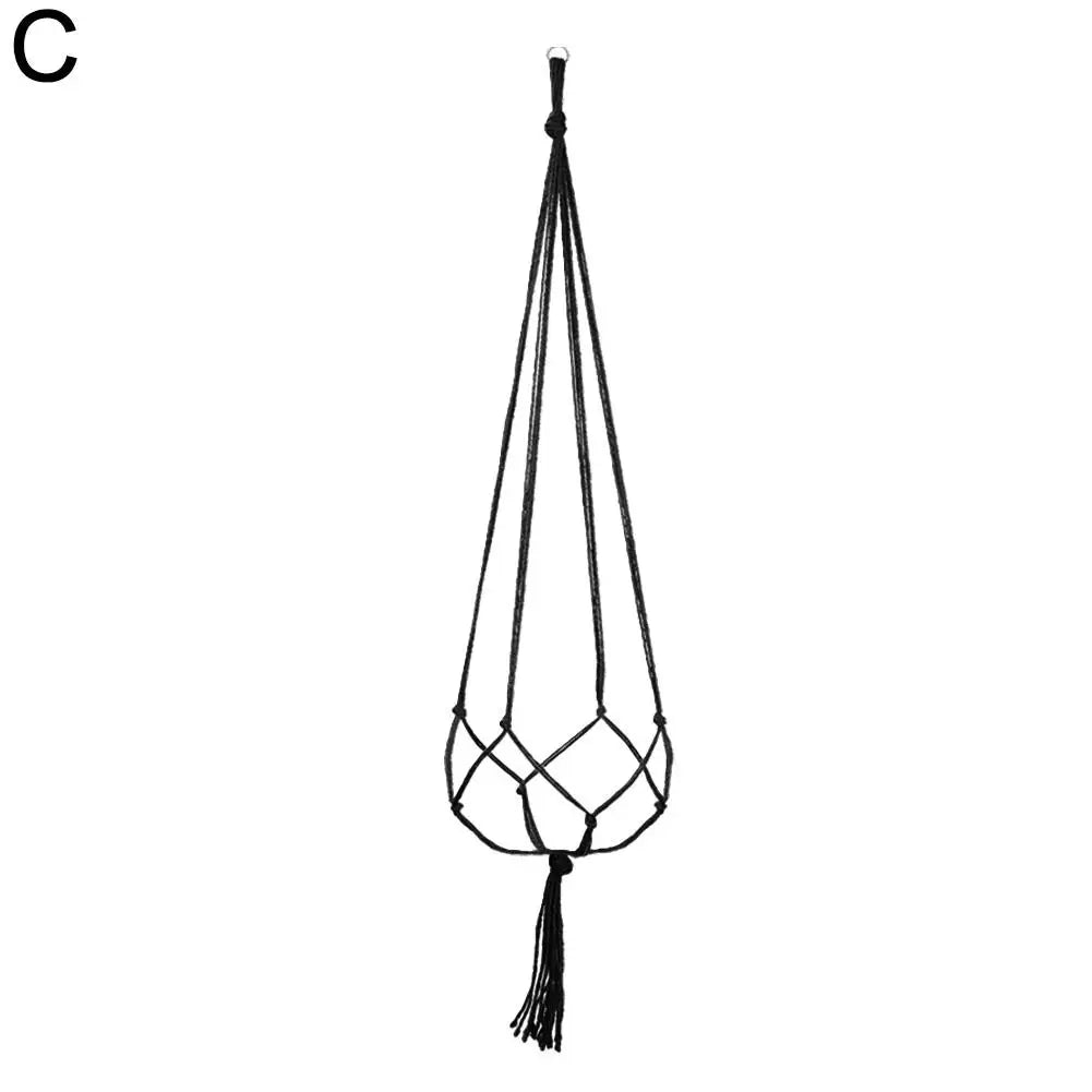 Geflochtener Seil-Hängebasket – Robuster und Vielseitiger Aufbewahrungskorb für Garten und Zuhause