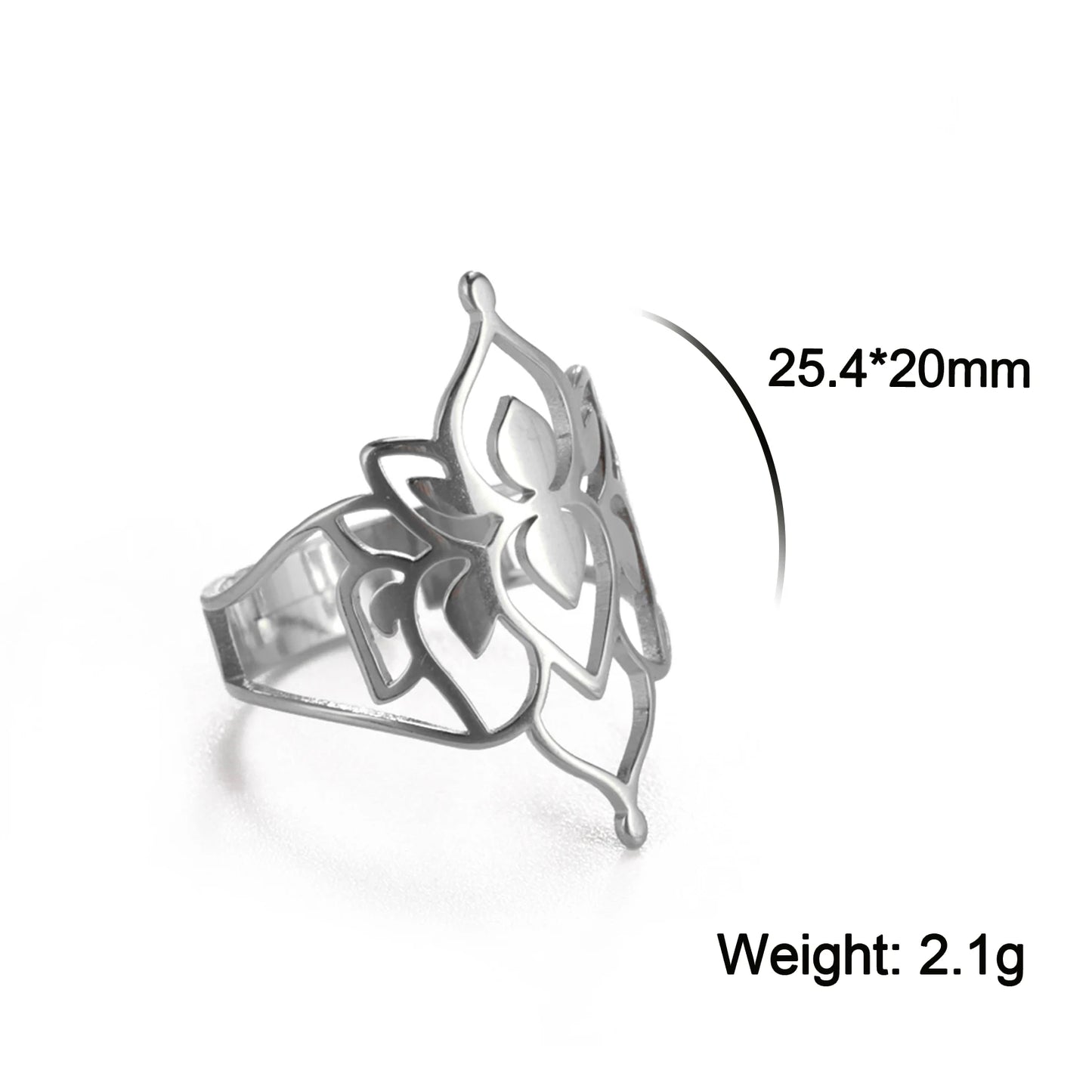 Unift Flower of Life Ring – Verstellbarer Edelstahlring für Damen und Herren | Vintage Geometrisches Design