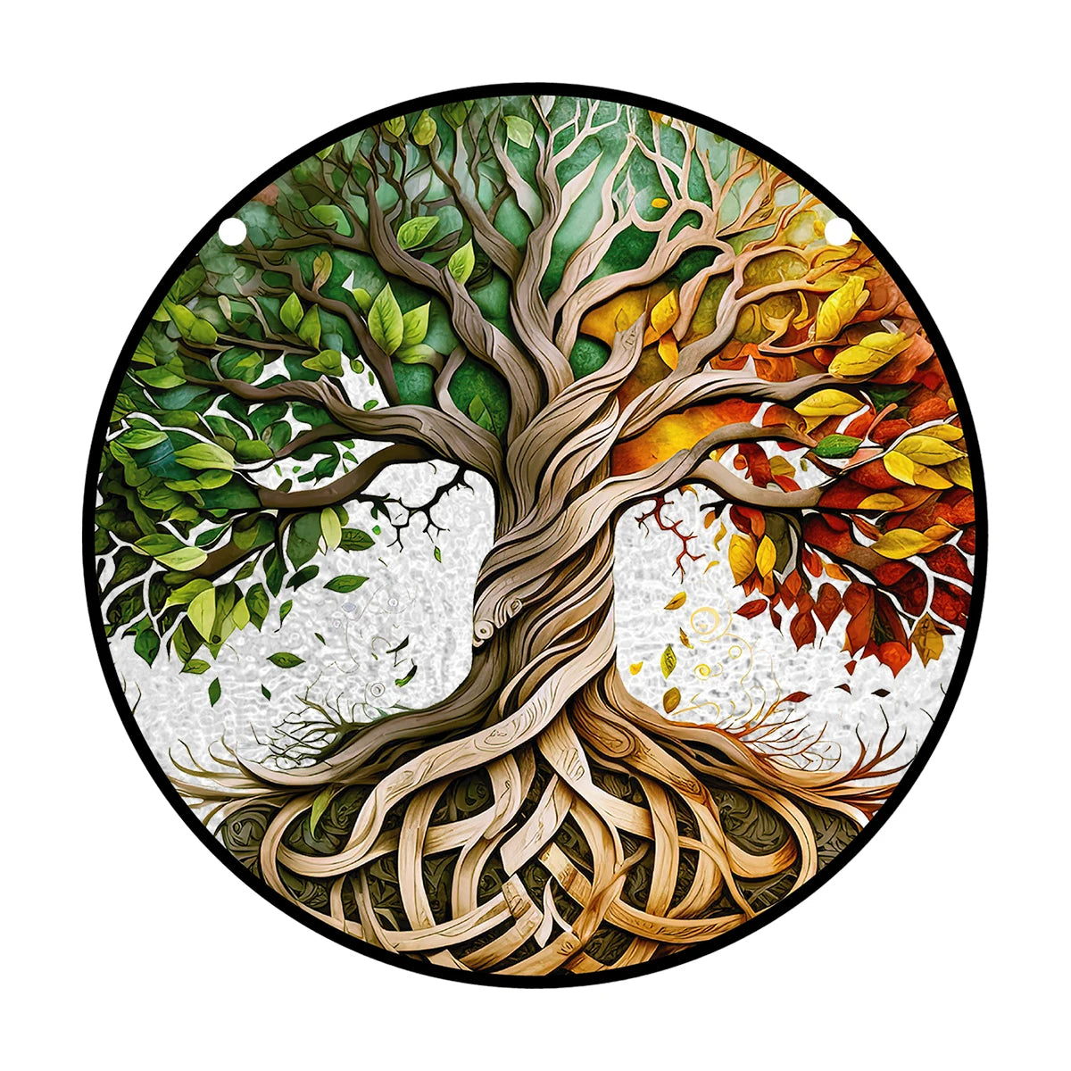 Baum des Lebens Suncatcher – Farbenfrohe Fensterdeko für ein harmonisches Zuhause