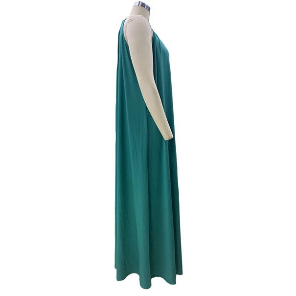 Sonnen-Göttin – Rückenfreies Boho-Maxikleid