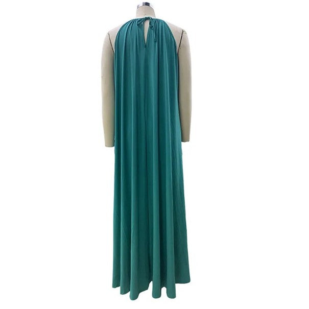 Sonnen-Göttin – Rückenfreies Boho-Maxikleid