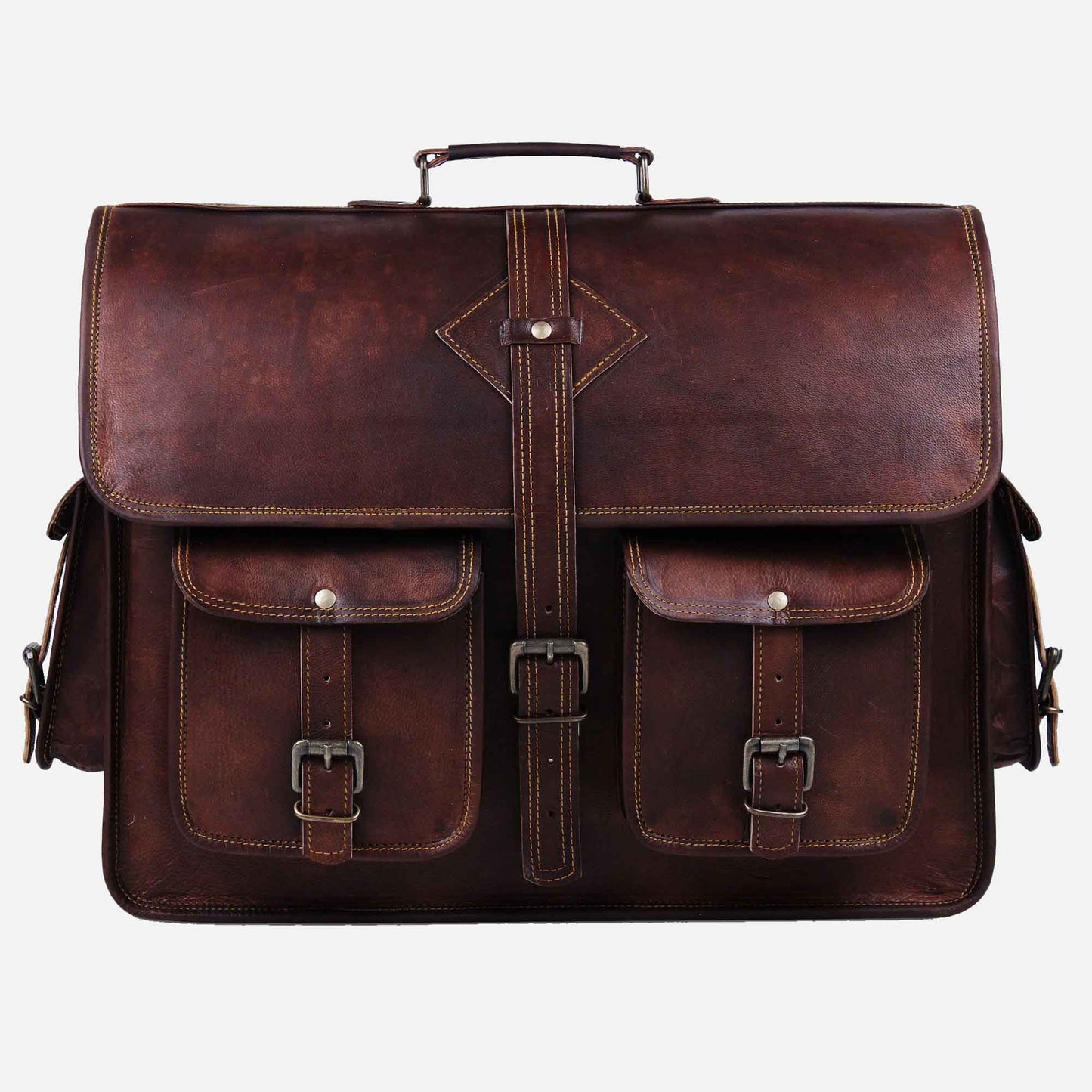 Vintage-Liebe – Messenger Bag aus echtem Leder
