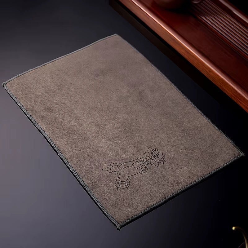 Zen Tea Towel – Dickes, Weiches und Absorbierendes Küchentuch aus Plüsch-Imitation von Hirschleder